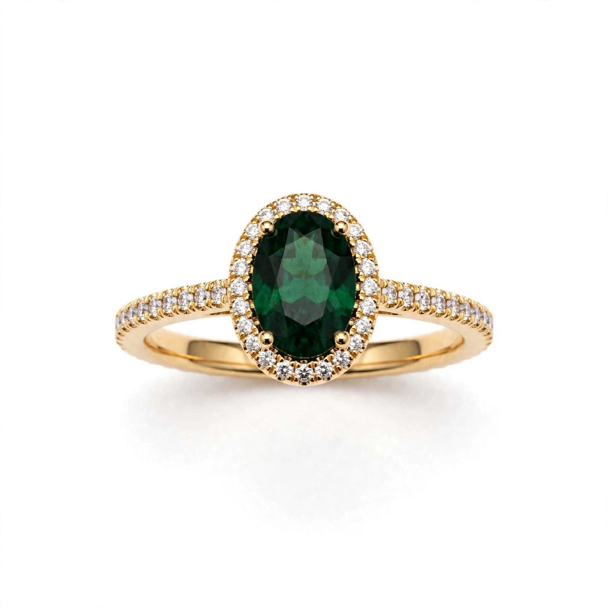 Sunshine & Emerald 4-Piece Halo Rings Bundle ☀️💚 | Yellow Citrine, Pink Ruby, Emerald Green & Clear Vintage | BACHAT BEAT 💍