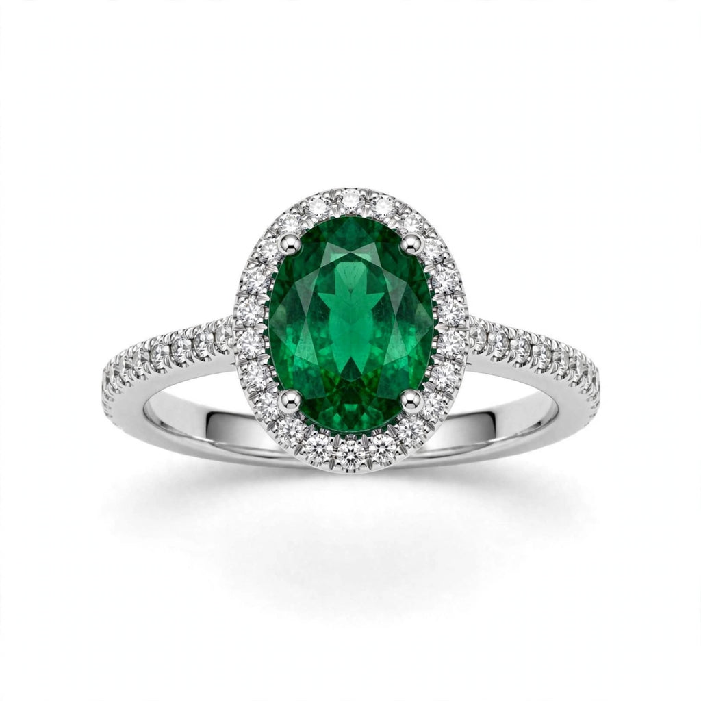 Diamond Elegance 4-Piece Halo Rings Bundle 💎✨ | Clear Diamond, Dark Green, Lavender & Ruby Red | Adjustable Rings for Women | BACHAT BEAT